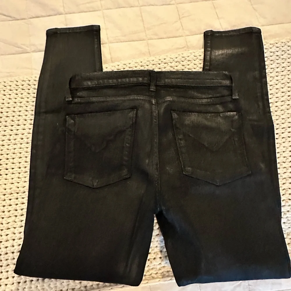 Hudson black coated skinny jeans size 29 - Picture 1 of 2